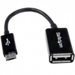 NEW STARTECH UUSBOTG 5IN MICRO USB TO USB OTG HOST ADAPTER.b