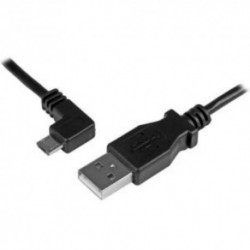 NEW STARTECH USBAUB1MLA 3FT ANGLED MICRO-USB CHARGE & SYNC CABLE.b