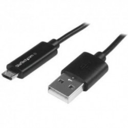 NEW STARTECH USBAUBL1M 1M MICRO-USB CABLE WITH LED CHARGE LIGHT.b