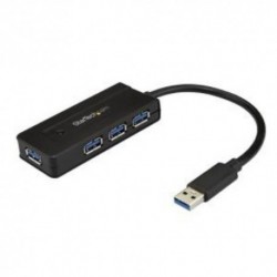 NEW STARTECH ST4300MINI 4 PORT USB 3.0 HUB WITH CHARGE PORT.b