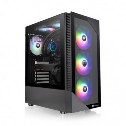 NEW CA-1X3-00M1WN-00 MID-TOWER CASE: VIEW 200 TG ARGB - BLACK3X 120MM ARGB FANS 2X USB 3.0 TEMPERED GLASS SIDE PANEL SUPPORTS: