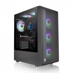 NEW CA-1X2-00M1WN-00 MID-TOWER CASE: S200 MESH ARGB MID TOWER CHASSIS - BLACK 3X 120MM ARGB FANS 2X USB 3.0 TEMPERED GLASS SID