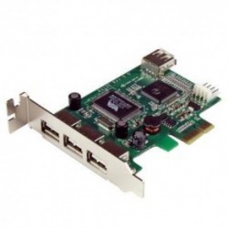 NEW STARTECH.COM PEXUSB4DP 4 PORT LP PCI EXPRESS USB CARD.b