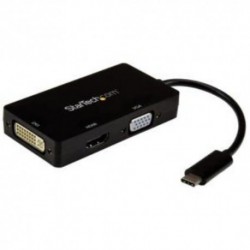 NEW STARTECH.COM CDPVGDVHDBP 3-IN-1 USB-C TO VGA DVI OR HDMI.b
