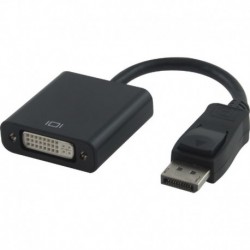 NEW AT-DPDVI-MF-ATI ASTROTEK DISPLAYPORT DP TO DVI ADAPTER CONVERTER CABLE 15CM - MALE TO FEMALE 20 PINS TO DVI 24 plus 5 PINS