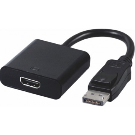 NEW AT-DPHDMI-MF-ACTIVE ASTROTEK DISPLAYPORT DP TO HDMI ADAPTER CONVERTER CABLE 20CM - 20 PINS MALE TO FEMALE ACTIVE 1080P.e