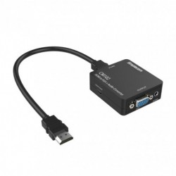 NEW SIMPLECOM CM102 HDMI TO VGAplusAUDIO 3.5MM STEREO CONVERTER.e