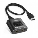 NEW SIMPLECOM CM302 BI-DIRECTIONAL 2 WAY HDMI 2.0 SWITCH SELECTOR 4K@60HZ HDCP 2.2.e