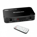 NEW SIMPLECOM CM324 4 WAY HDMI 2.0 SWITCH 4 IN 1 OUT ULTRA HD 4K 60HZ HDR HDCP 2.2.e
