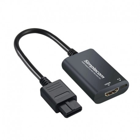 NEW SIMPLECOM CM461 HDMI ADAPTER COMPOSITE AV TO HDMI CONVERTER FOR NINTENDO NGC N64 SNES SFC.e