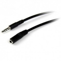 NEW STARTECH.COM MUHSMF2M 3.5MM 4 POSITION HEADSET EXTENSION CABLE.b