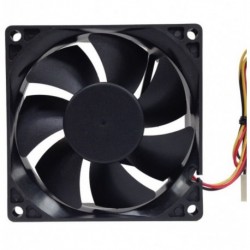 NEW 80TFXFAN-SPIN REPALCEMENT 80MM TFX SILENT CASE FAN -FAN ONLY NO SCREW FOR AYWUN SQ05 TFX PSU 2500RPM. MINI 2PIN CONNECTOR.