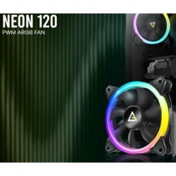 NEW NEON 120 ARGB ANTEC NEON 12 ARGB WITH FULL SPECTRUM ARGB AND EFFICIENT COOLING. VISUAL APPEALING & HEAT DISSIPATION HYDRAU