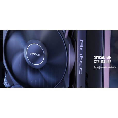 NEW ANTEC STORM 120MM PWM FDB FAN HIGH AIRFLOW 66.56 CFM AIR PRESSURE 2.7 NOISE LEVEL 25.8. DURABLE WOVEN WIRE PMW DAISY CHAIN