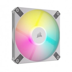 NEW CO-9050164-WW CORSAIR AF SLIM SERIES AF120 RGB SLIM WHITE 120MMX15MM FLUID DYNAMIC RGB FAN SINGLE PACK.e