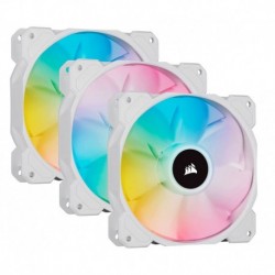 NEW CO-9050158-WW CORSAIR AF ELITE SERIES AF120 RGB ELITE WHITE 120MM FLUID DYNAMIC WITH AIRGUIDE 3 PACK WITH LIGHTNG NODE COR