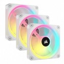 NEW CO-9051006-WW CORSAIR QX RGB SERIES ICUE LINK QX120 RGB WHITE 120MM MAGNETIC DOME RGB FAN STARTER KIT.e