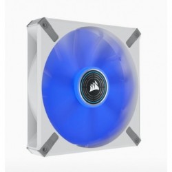 NEW CO-9050131-WW CORSAIR ML ELITE SERIES ML140 LED ELITE WHITE 140MM MAGNETIC LEVITATION BLUE LED FAN WITH AIRGUIDE SINGLE PA
