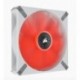 NEW CO-9050129-WW CORSAIR ML ELITE SERIES ML140 LED ELITE WHITE 140MM MAGNETIC LEVITATION RED LED FAN WITH AIRGUIDE SINGLE PAC