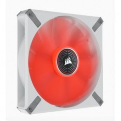 NEW CO-9050129-WW CORSAIR ML ELITE SERIES ML140 LED ELITE WHITE 140MM MAGNETIC LEVITATION RED LED FAN WITH AIRGUIDE SINGLE PAC