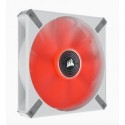 NEW CO-9050129-WW CORSAIR ML ELITE SERIES ML140 LED ELITE WHITE 140MM MAGNETIC LEVITATION RED LED FAN WITH AIRGUIDE SINGLE PAC