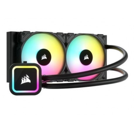 NEW CW-9060065-WW2 CORSAIR H100X ELITE - 240MM RADIATOR DUAL 120MM PWM FANS LIQUID CPU COOLER. ICUEREVISION MAY 2023.e