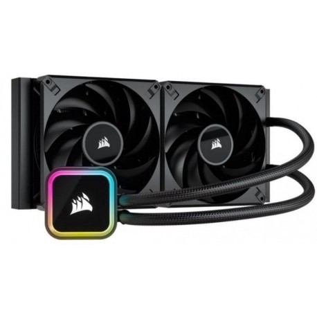 NEW CW-9060059-WW CORSAIR H115I ELITE 280MM RADIATOR 2X AF120 ZERO RPM VARIABLE FANS VIA ICUE ULTRA BRIGHT RGB PUMP HEAD. LIQU
