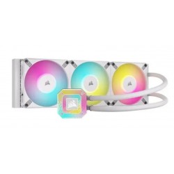NEW CW-9060073-WW CORSAIR H150I ELITE CAPELLIX WHITE 360MM RADIATOR 3X AFE140 RGB PWM FANS ULTRA BRIGHT RGB PUMP HEAD. AIO CPU