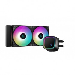 NEW R-LE520-BKAMMN-G-1 DEEPCOOL LE520 240MM ARGB ALL-IN-ONE LIQUID COOLER 220W HEAT DISSIPATIONHYDRO BEARING INTEL LGA1700/120