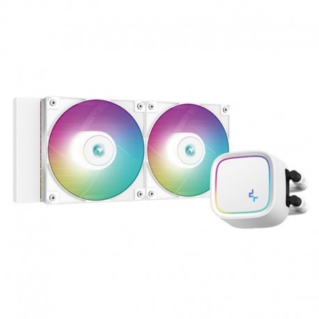 NEW R-LE520-WHAMMN-G-1 DEEPCOOL LE520 WH240MM ARGB ALL-IN-ONE LIQUID COOLER 220W HEAT DISSIPATIONHYDRO BEARING INTEL LGA1700/1