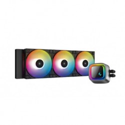 NEW R-LS720-BKAMNT-G-1 DEEPCOOL LS720 PREMIUM LIQUID CPU COOLER 360MM RADIATOR 3XFC120 A-RGB PWM FANS LOW NOISE LGA2066/2011-V