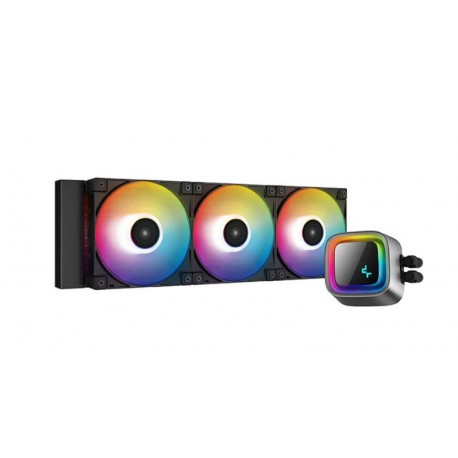 NEW R-LS720-BKAMNT-G-1 DEEPCOOL LS720 PREMIUM LIQUID CPU COOLER 360MM RADIATOR 3XFC120 A-RGB PWM FANS LOW NOISE LGA2066/2011-V