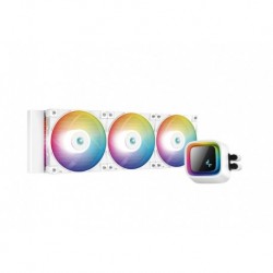 NEW R-LS720-WHAMNT-G-1 DEEPCOOL LS720 WHITE PREMIUM LIQUID CPU COOLER 360MM RADIATOR 3XFC120 A-RGB PWM FANS LOW NOISE LGA2066/
