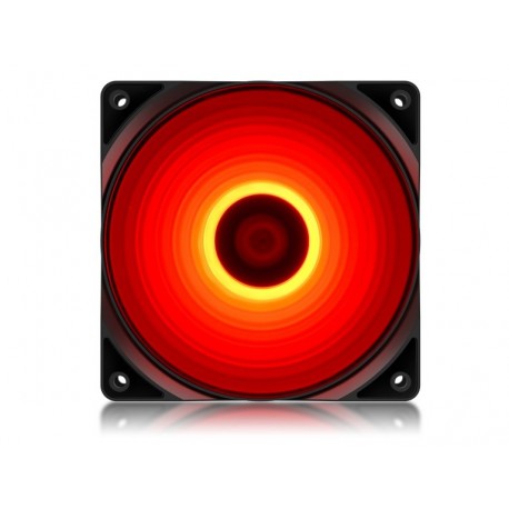 NEW DEEPCOOL RF120R HIGH BRIGHTNESS CASE FAN WITH BUILT-IN RED LED (DP-FLED-RF120-RD).e