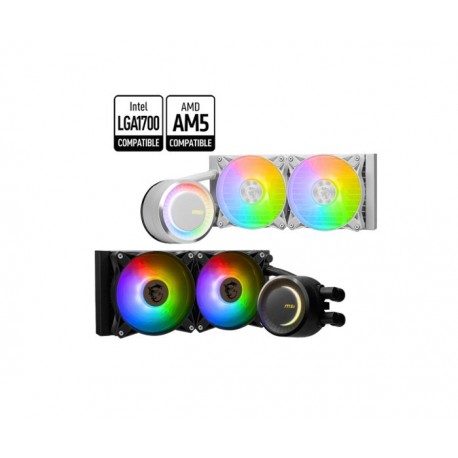 NEW MSI MAG CORELIQUID E240 WHITE LIQUID CPU COOLER LGA 1150/1151/1155/1156/1200/1700/AM5/AM4.e