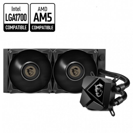 NEW MSI MAG CORELIQUID P240 LIQUID CPU COOLER.LGA 1150/1151/1155/1156/1200/1700/LGA 1366/2011/2011-3/2066/AM5/AM4/FM2 plus /FM