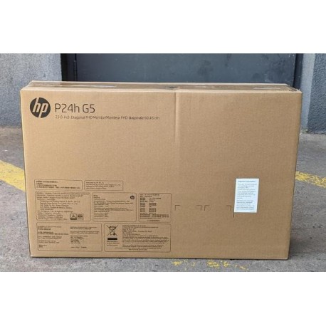 NEW 64W34AA-EX-DEMO 13H-64W34AA-EXDEMO BOX OPENED HP P24H G5 -64W34AA- 23.8 INCH FHD 5MS 75HZ IPS / VGA HDMI DP / SPEAKERS / H