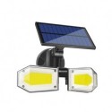 NEW BRANDED SANSAI GL-H827G SOLAR POWER LED SENSOR LIGHT DUAL LED HEADS 3 DIFFERENT LIGHTING MODES BUILT-IN 3000MAH RECHARGEAB