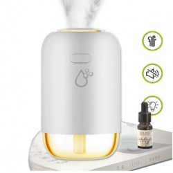 NEW BRANDED SANSAI HUD-303C PORTABLE HUMIDIFIER 260ML LED NIGHT LIGHT MOISTURIZE AIR REDUCE DUST UNPLEASANT SMELL QUIET 1.5-2W