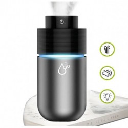 NEW BRANDED SANSAI HUD-305E PORTABLE HUMIDIFIER 200ML 7 COLOURS LED LIGHT REDUCE DUST UNPLEASANT SMELL MOISTURIZE AIR 6H SPRAY