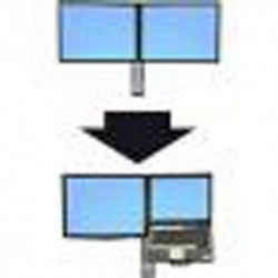 NEW ERGOTRON 97-617 WORKFIT S/C LCD/LAPTOP CONV KIT FRM DUAL.b