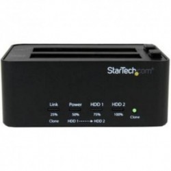 NEW STARTECH.COM SATDOCK2REU3 USB 3.0 TO SATA HDD DUPLICATOR DOCK.b