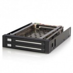 NEW STARTECH.COM HSB220SAT25B 2 DRIVE 2.5IN TRAYLESS SATA MOBILE RACK.b