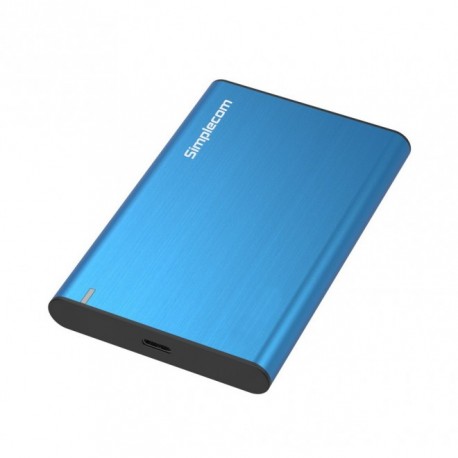 NEW SE221-BLUE SIMPLECOM SE221 ALUMINIUM 2.5'' SATA HDD/SSD TO USB 3.1 ENCLOSURE BLUE.e