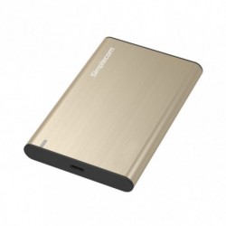 NEW SE221-GOLD SIMPLECOM SE221 ALUMINIUM 2.5'' SATA HDD/SSD TO USB 3.1 ENCLOSURE GOLD.e