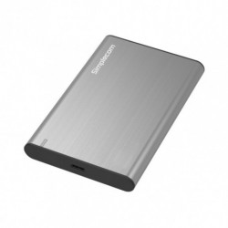 NEW SE221-GREY SIMPLECOM SE221 ALUMINIUM 2.5'' SATA HDD/SSD TO USB 3.1 ENCLOSURE GREY.e