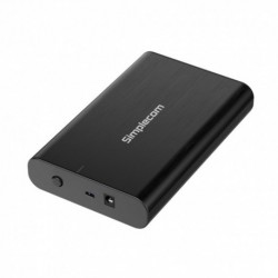 NEW SIMPLECOM SE331 ALUMINIUM 3.5'' SATA TO USB-C EXTERNAL HARD DRIVE ENCLOSURE USB 3.2 GEN1 5GBPS.e