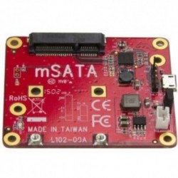 NEW STARTECH.COM PIB2MS1 USB TO MSATA CONVERTER FOR RASPBERRY PI.b