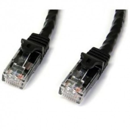 NEW STARTECH.COM N6PATC2MBK 2M BLACK SNAGLESS CAT6 UTP PATCH CABLE.b