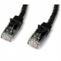 NEW STARTECH.COM N6PATC2MBK 2M BLACK SNAGLESS CAT6 UTP PATCH CABLE.b